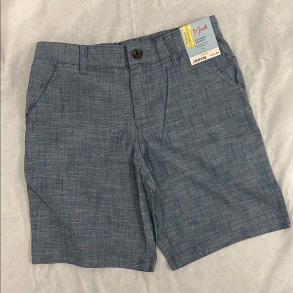 Cat & Jack Boys Shorts Lot Size 12 NWT Flat Front Navy Orange Blue - Picture 5 of 9
